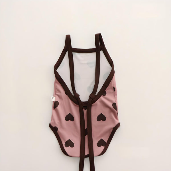 Baby & Toddler Heart Print Swimsuit for Girls