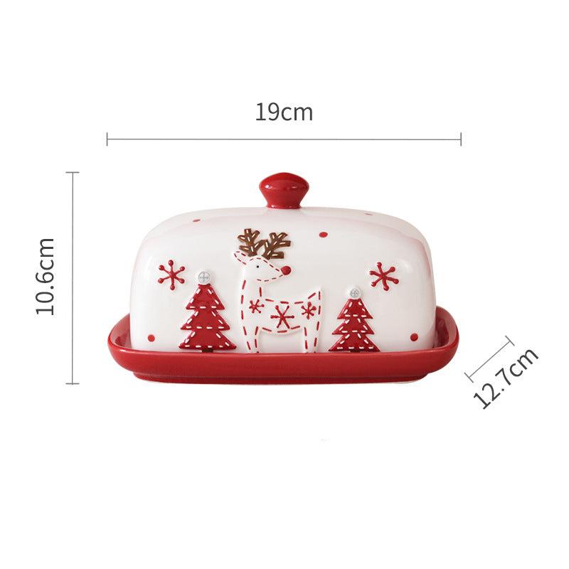 Christmas Ceramic Collection: Santa & Reindeer Holiday Tableware - Yarafly 