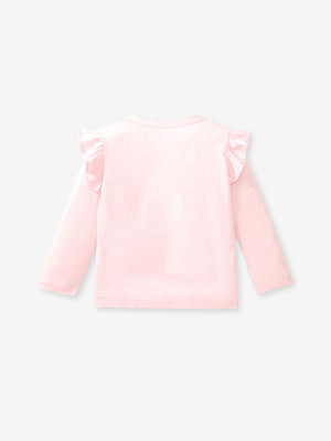 Toddler & Kids White Bunny Ballerina Sweatshirt - Yarafly