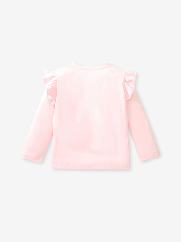 Toddler & Kids White Bunny Ballerina Sweatshirt - Yarafly