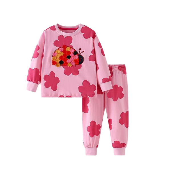Cozy Kids Long Sleeve Thermal Pajama Set - Autumn Winter Loungewear