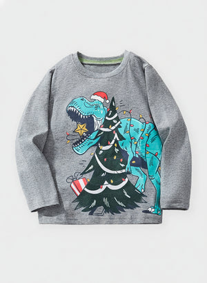 Christmas Sweatshirt for Toddler and Kids Boys - Long Sleeve Pullover