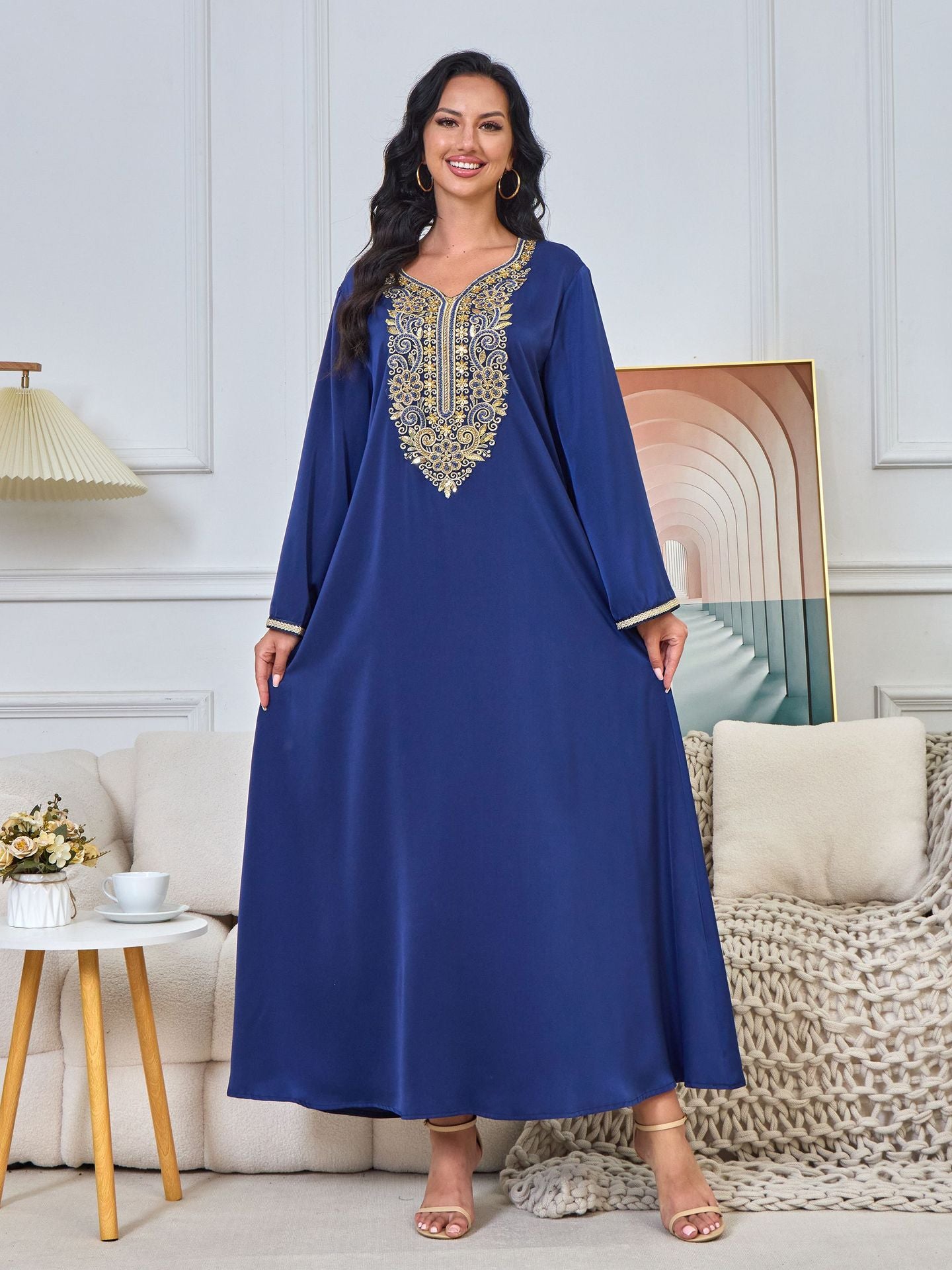 Naima Royal Blue Dress - Yarafly 