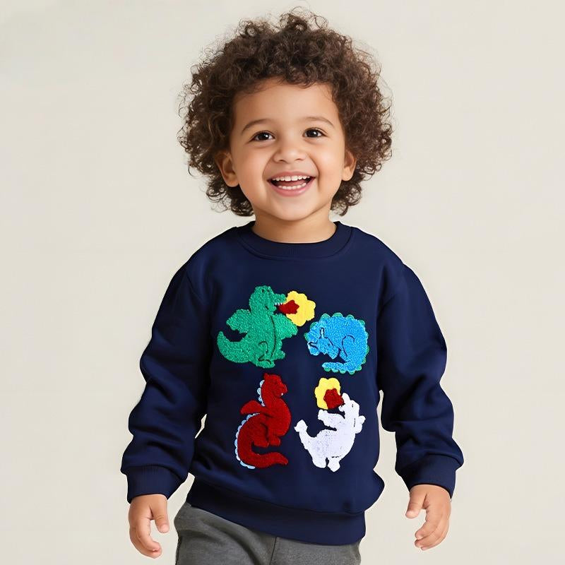 Toddler & Kids Chenille Dino Quartet Sweatshirt (2T–7T)