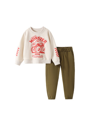 Boy's Little Monster Racing Two-Piece Outfit (3T–8T) - Toddlers & Kids