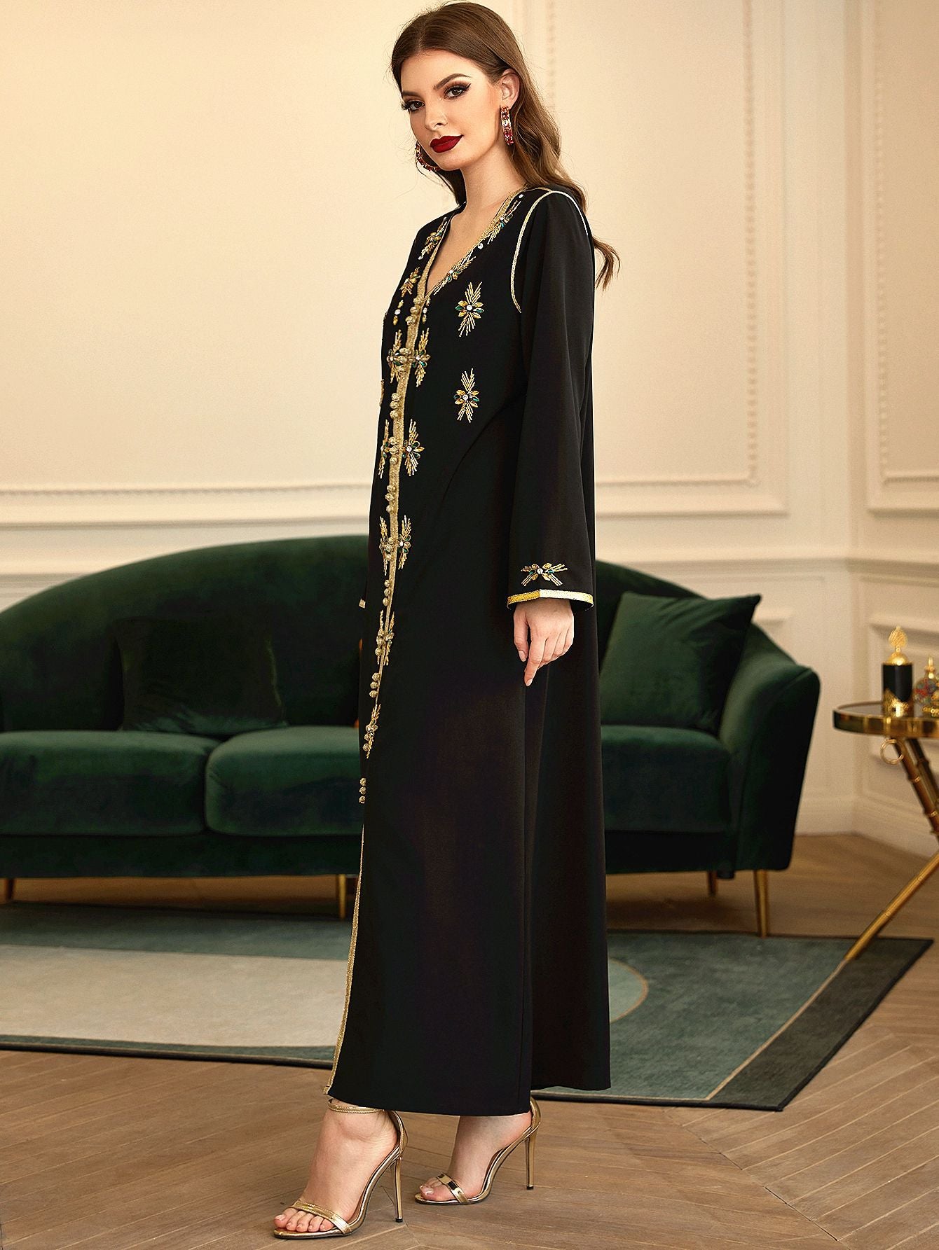 Rana Kaftan Dress - Yarafly 