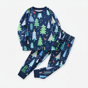 Christmas Pajama Set for Toddler and Kids Girls - Long Sleeve Top and Pants