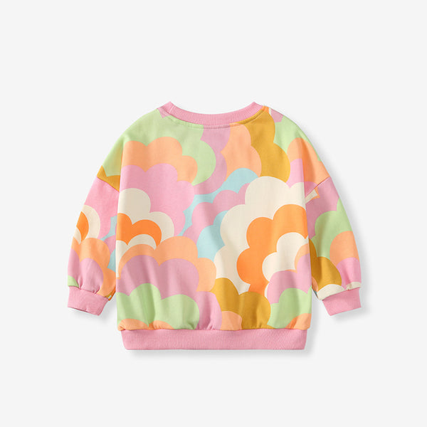 Toddler & Kids Pastel Rainbow Cloud Sweatshirt - Yarafly