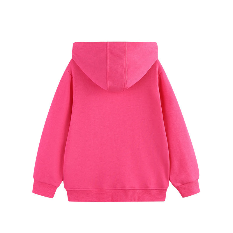 Pink Unicorn Toddler & Kids Zip Hoodie Jacket(2T–7T)