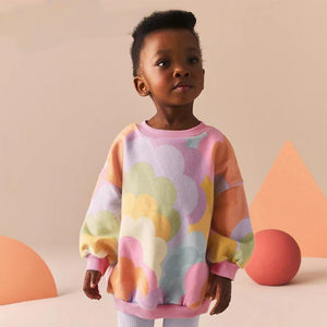 Toddler & Kids Pastel Rainbow Cloud Sweatshirt - Yarafly