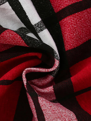 Red Plaid Boss Bear Christmas Pajama Set for Toddler and Kids Boys and Girls