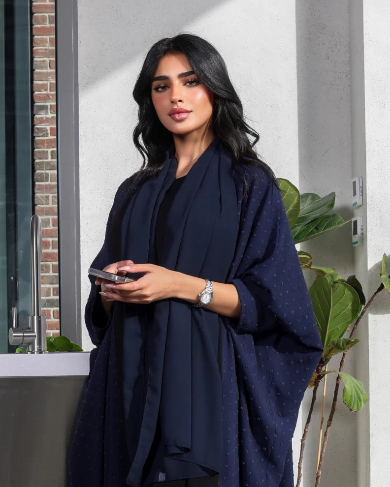 Modern Open Abaya | Minimalist Casual Abaya | Dubai Style Cardigan Abaya - Yarafly 