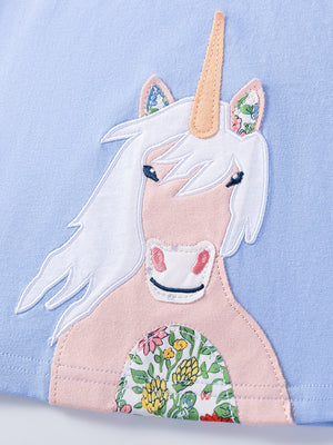Light Blue Unicorn Dress