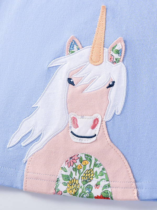 Light Blue Unicorn Dress