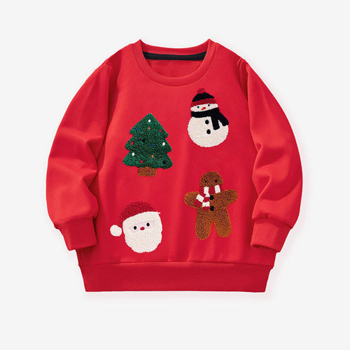 Red Christmas Sweater for Toddler and Kids Boys & Girls - Long Sleeve