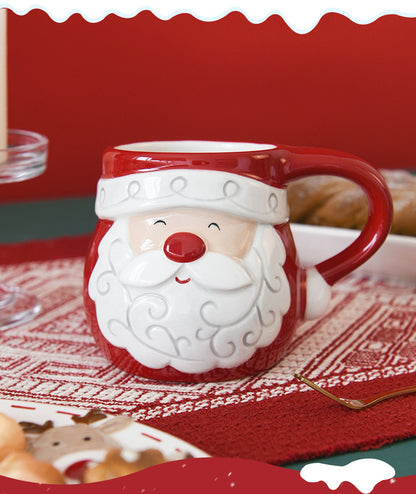 Christmas Ceramic Collection: Santa & Reindeer Holiday Tableware - Yarafly 