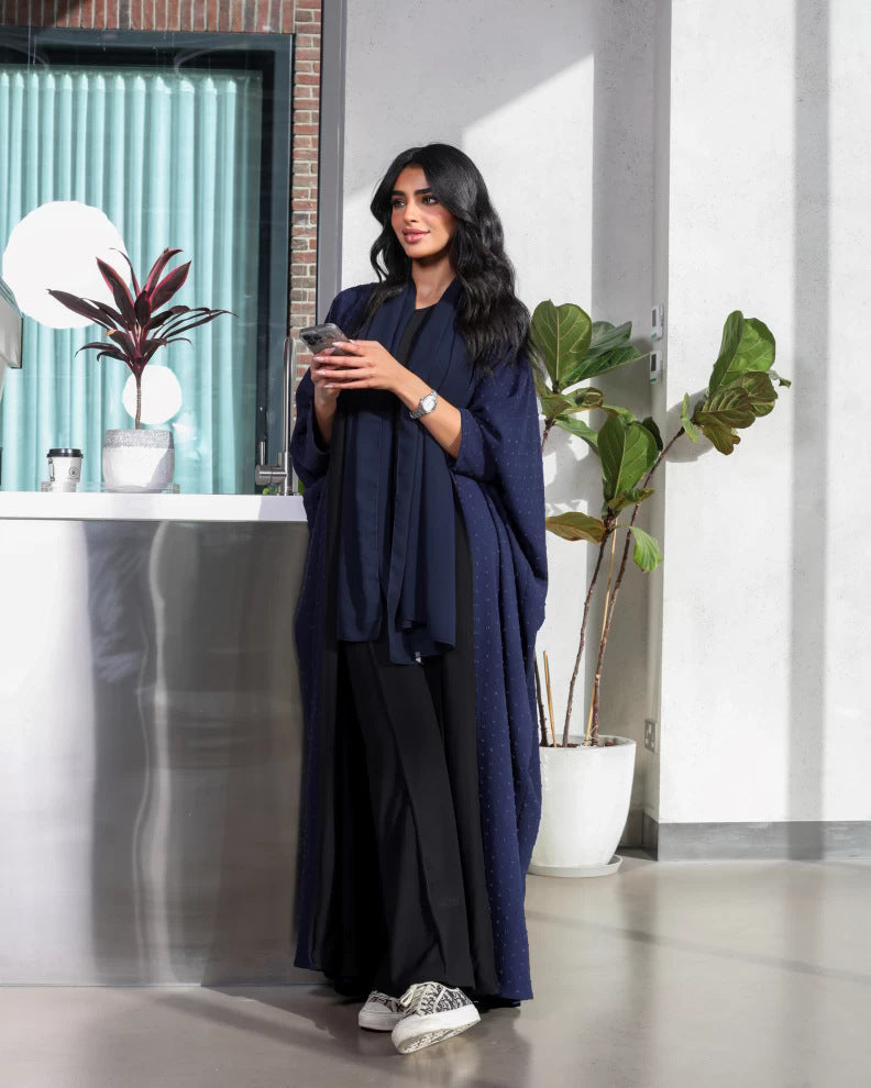 Modern Open Abaya | Minimalist Casual Abaya | Dubai Style Cardigan Abaya - Yarafly 