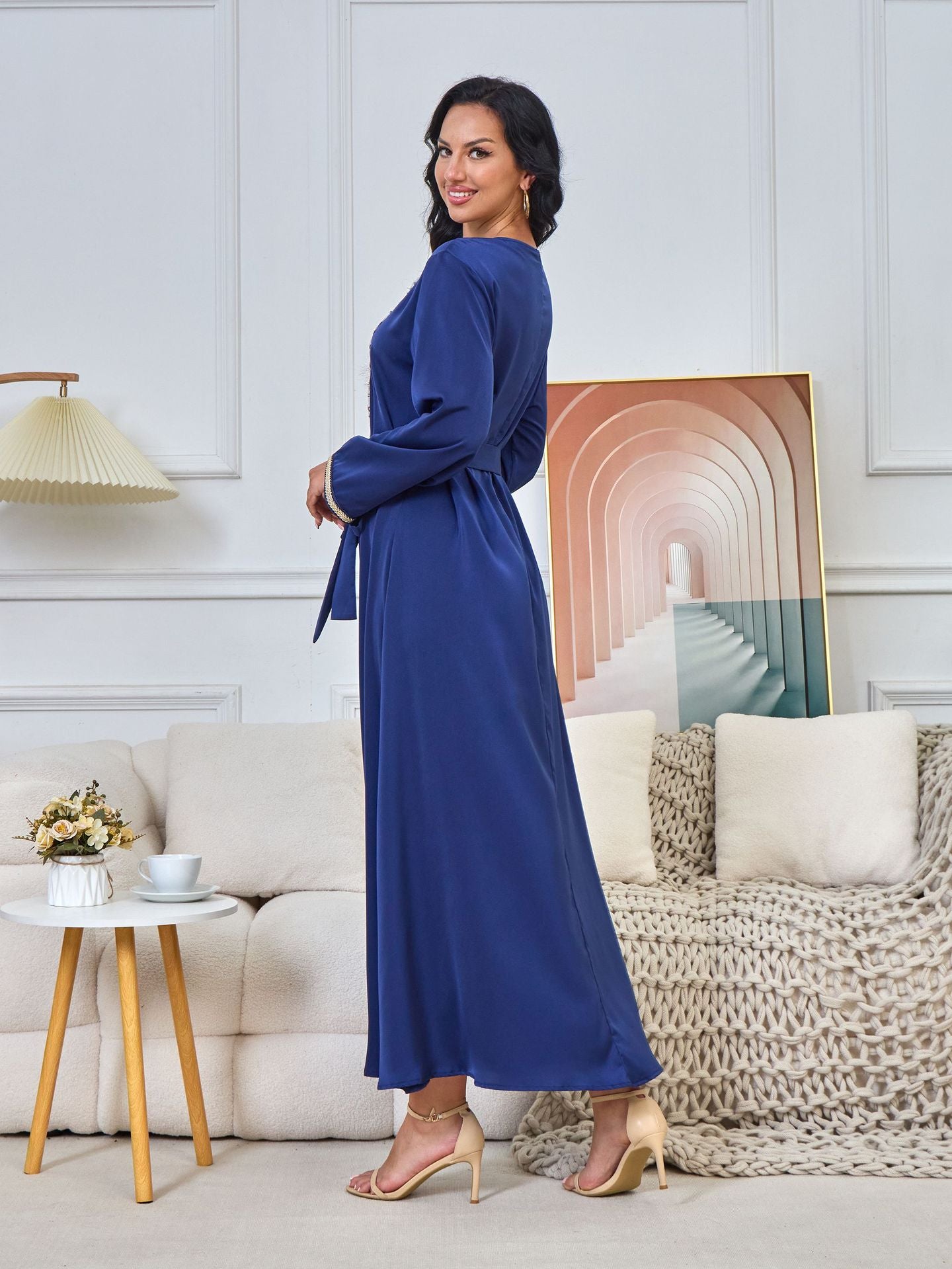 Naima Royal Blue Dress - Yarafly 