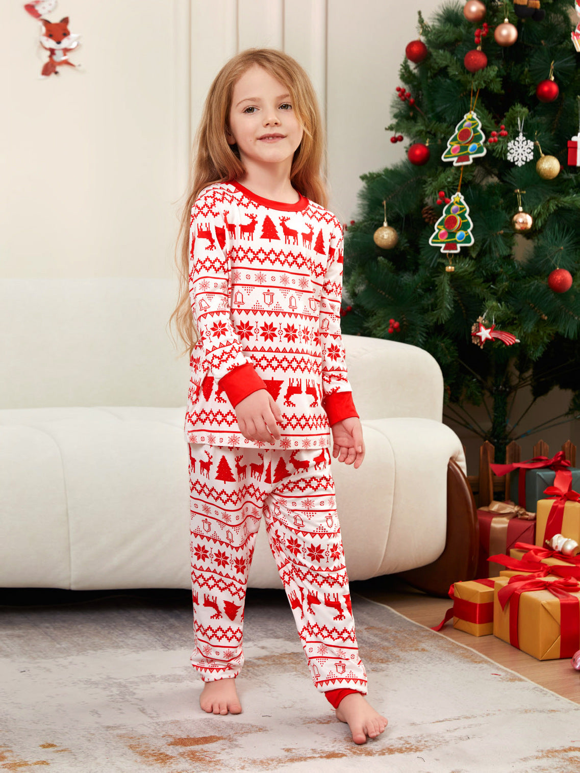 Nordic Fair Isle Family Christmas Pajamas | Matching Holiday PJs Set - Yarafly 