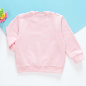 Baby, Toddler & Kids Cute Animal Friends Pink Pullover Sweatshirt for Girls