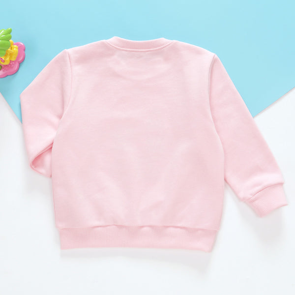 Baby, Toddler & Kids Cute Animal Friends Pink Pullover Sweatshirt for Girls