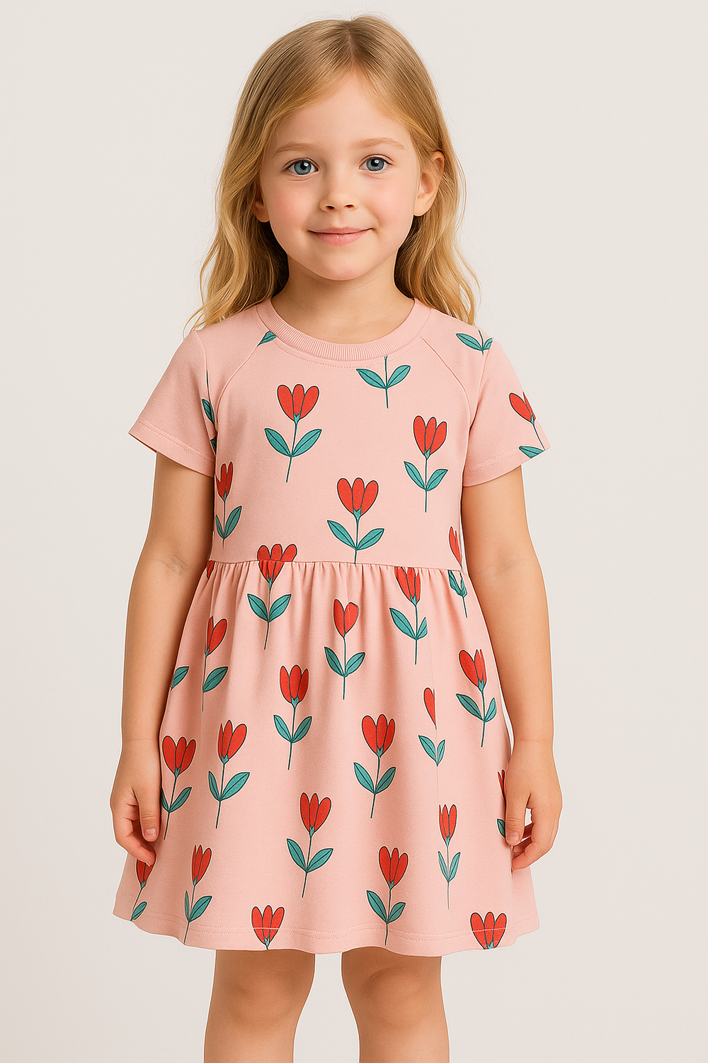 Toddlers & Kids Tulip Print Dress