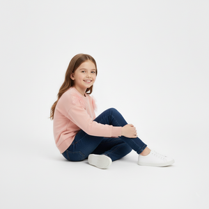 Pink Sweater for Toddler and Kids Girls - Long Sleeve Pullover1