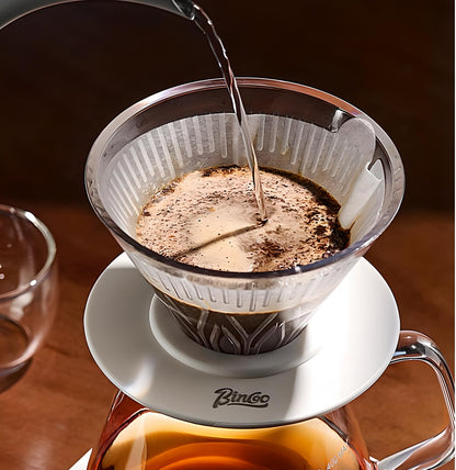 Crystal Glass Pour-Over Coffee Set - Where Artistry Meets Function - Yarafly