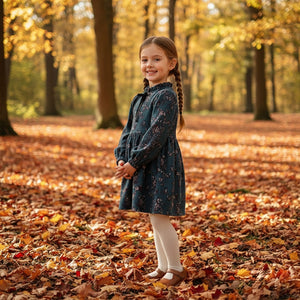 Vintage Floral Prairie Dress for Girls