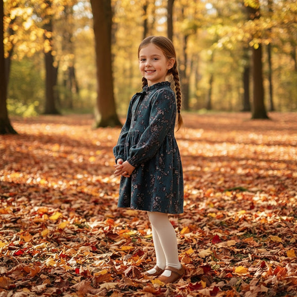 Vintage Floral Prairie Dress for Girls