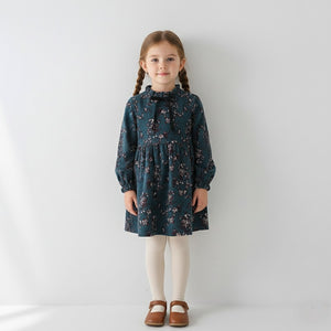 Vintage Floral Prairie Dress for Girls