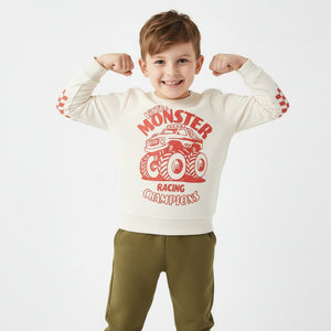 Boy's Little Monster Racing Two-Piece Outfit (3T–8T) - Toddlers & Kids