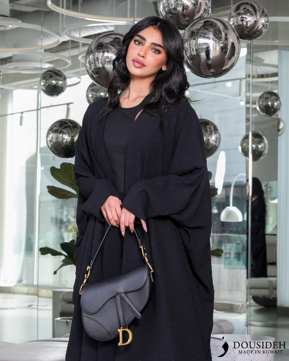 Modern Open Abaya | Minimalist Casual Abaya | Dubai Style Cardigan Abaya - Yarafly 