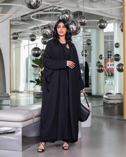 Modern Open Abaya | Minimalist Casual Abaya | Dubai Style Cardigan Abaya - Yarafly 