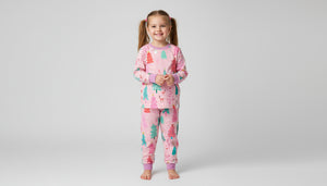 Christmas Pajama Set for Toddler and Kids Girls - Long Sleeve Top and Pants
