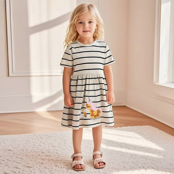Kids & Toddlers Striped Giraffe Dress
