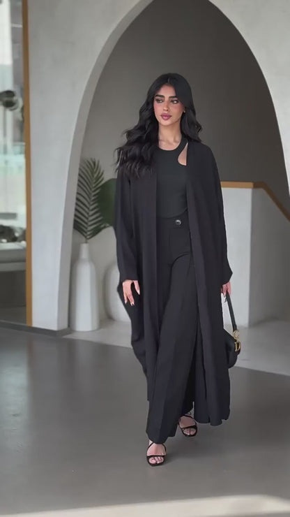 Modern Open Abaya | Minimalist Casual Abaya | Dubai Style Cardigan Abaya