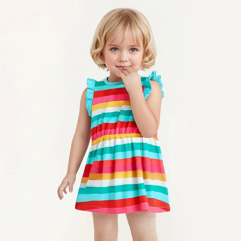 Toddlers & Kids Rainbow Flutter Dress
